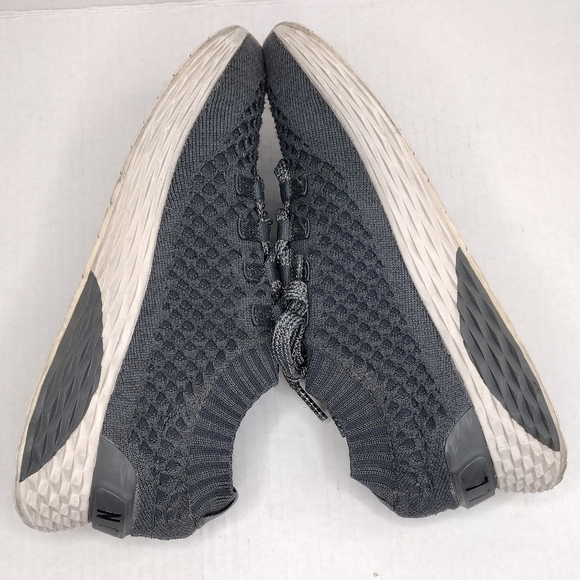 Nobull Unisex Gray Knit Lace Up Training Running Athletic Sneakers Shoes - Picture 4 of 15